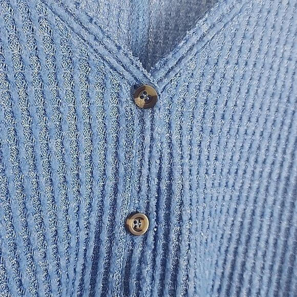 Out from under womens xs ribbed long sleeve oversized shirt button down boho - Picture 6 of 6